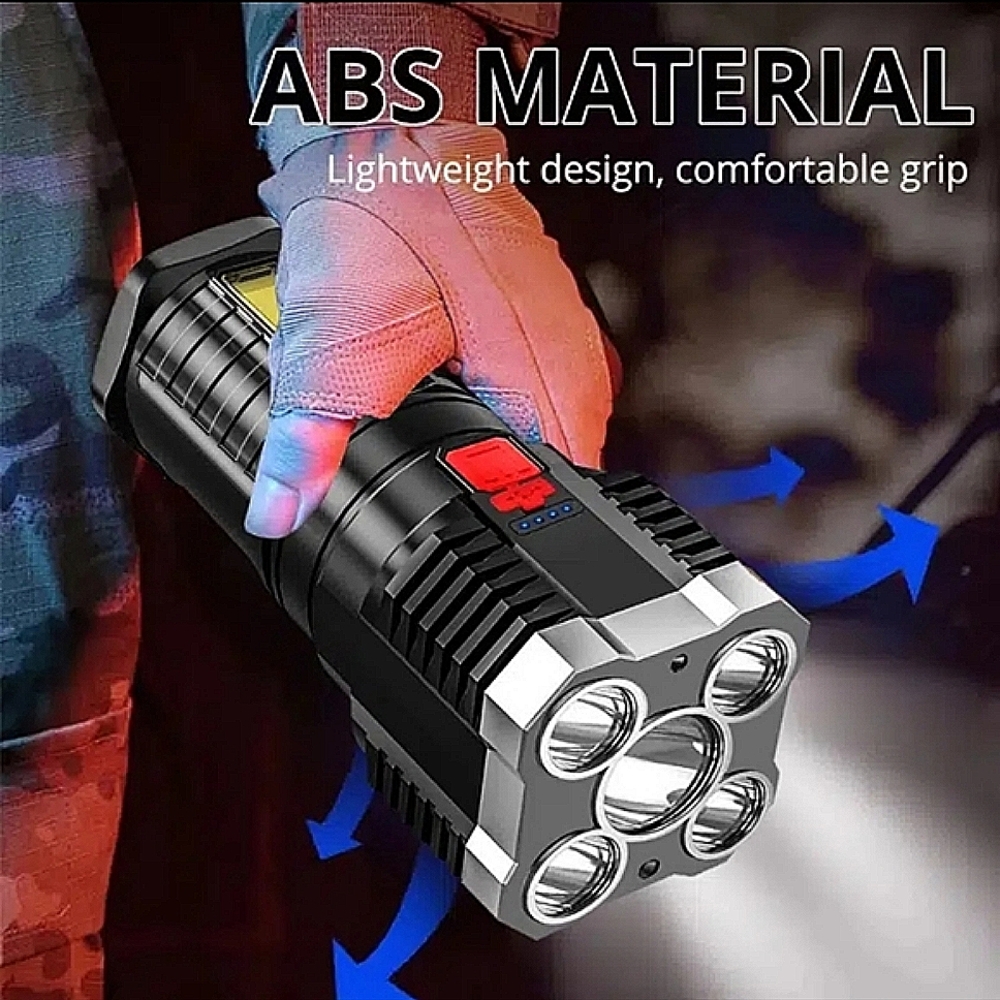 LED Flashlight, With USB Rechargeable Cable. - Picture 3 of 9